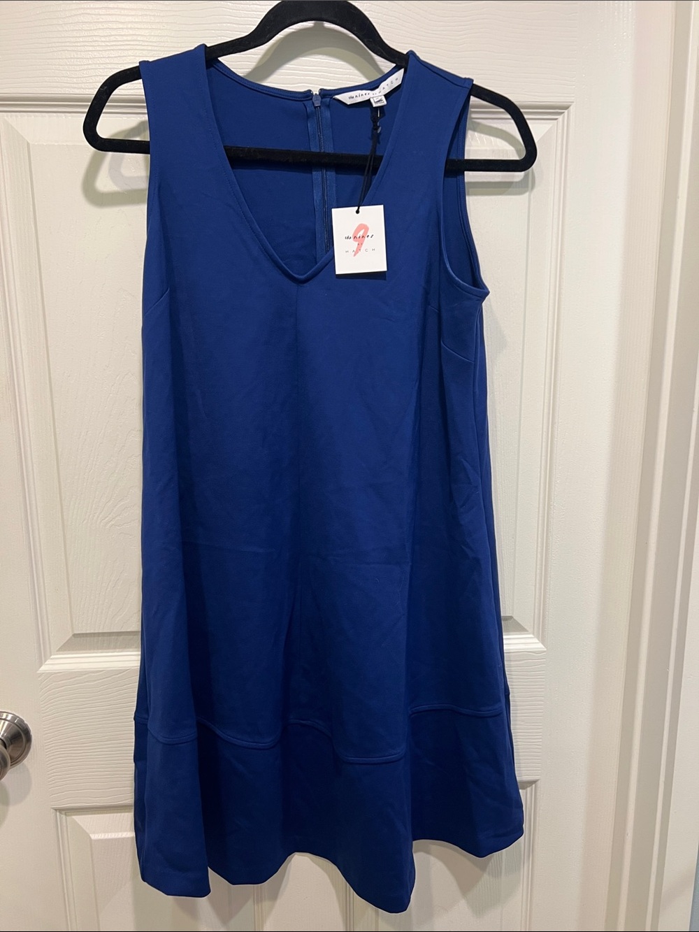 the nines by HATCH Maternity Royal Blue Sleeveless V-Neck Shift Dress XS